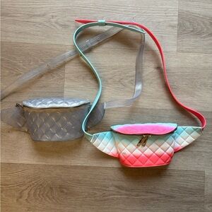 Quilted Multi-Color Belt Bag Set